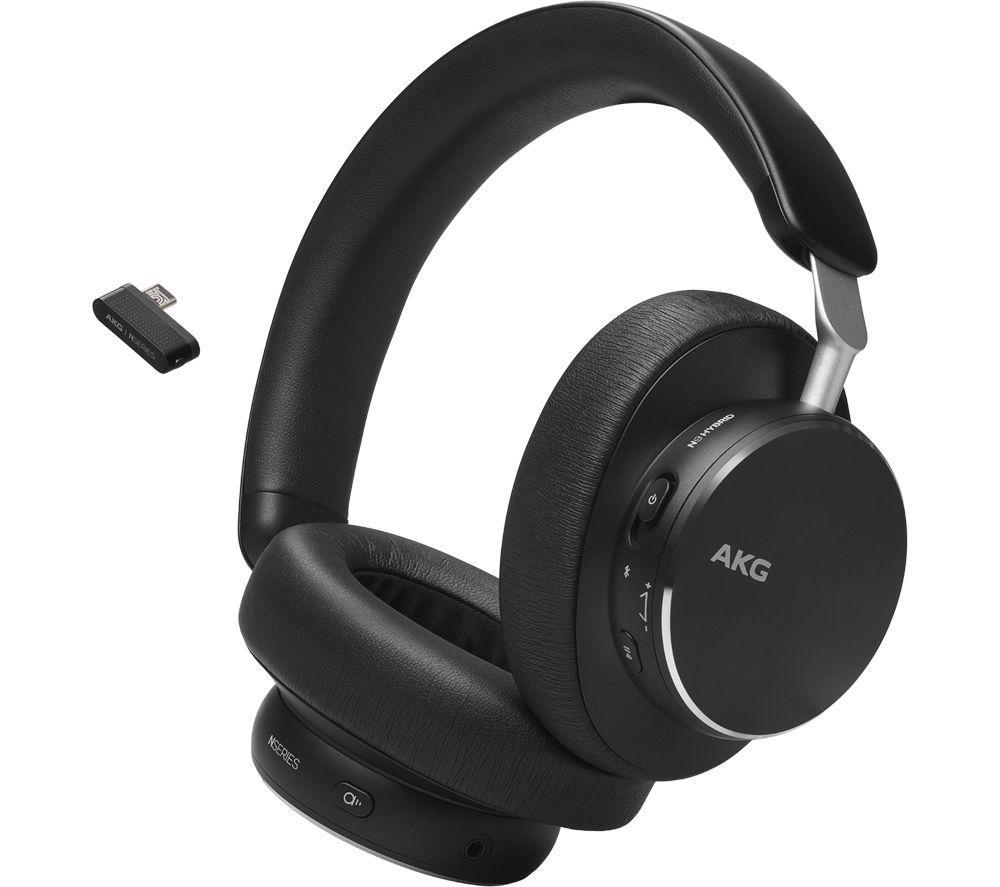 AKG N9 Hybrid Wireless Bluetooth Noise-Cancelling Headphones - Black image number 6 of 8