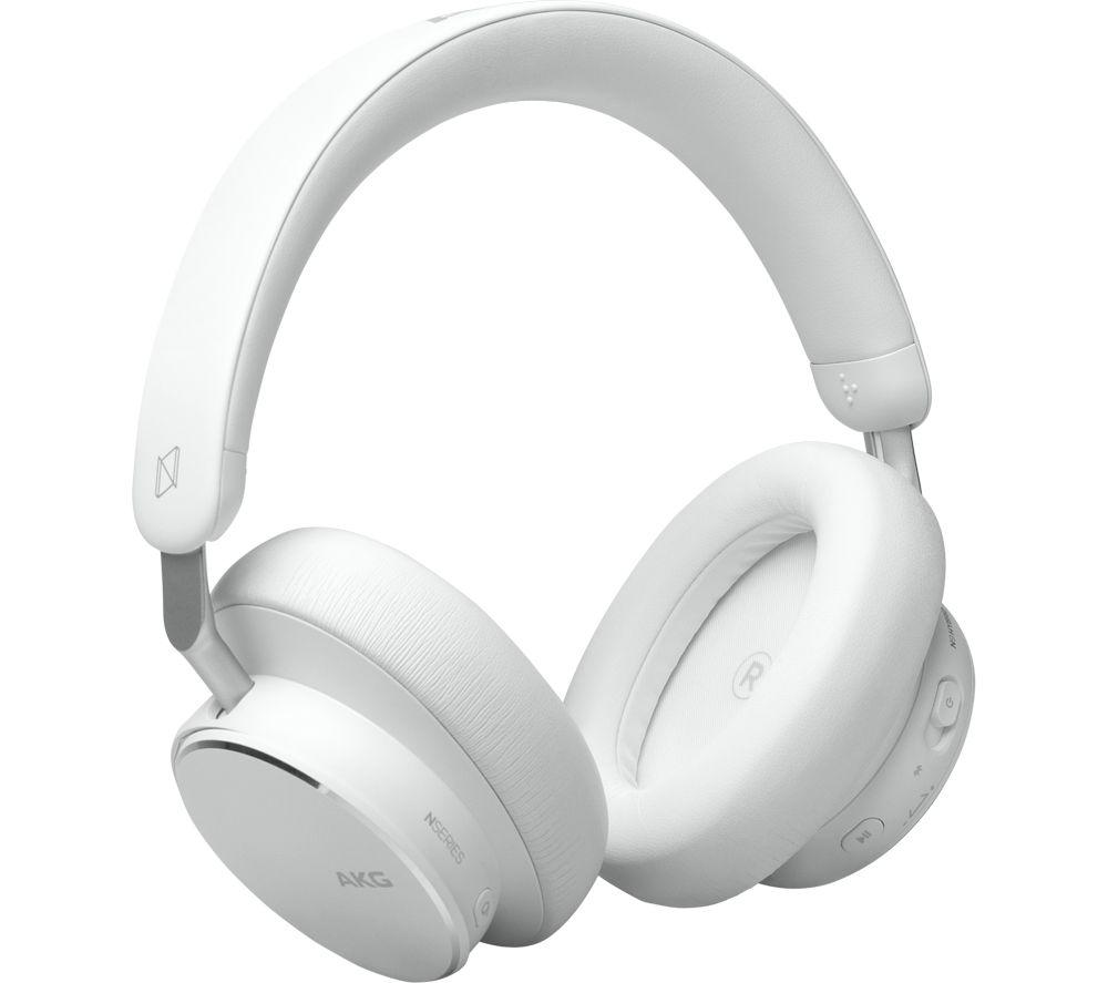 Akg N9 Hybrid Wireless Bluetooth Noise-Cancelling Headphones - White, White