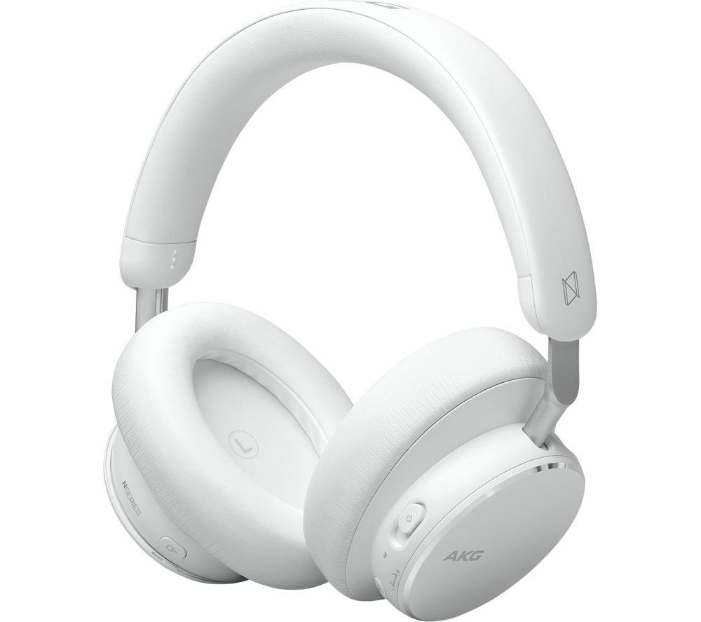 AKG N9 Hybrid Wireless Bluetooth Noise-Cancelling Headphones - White image number 2 of 9