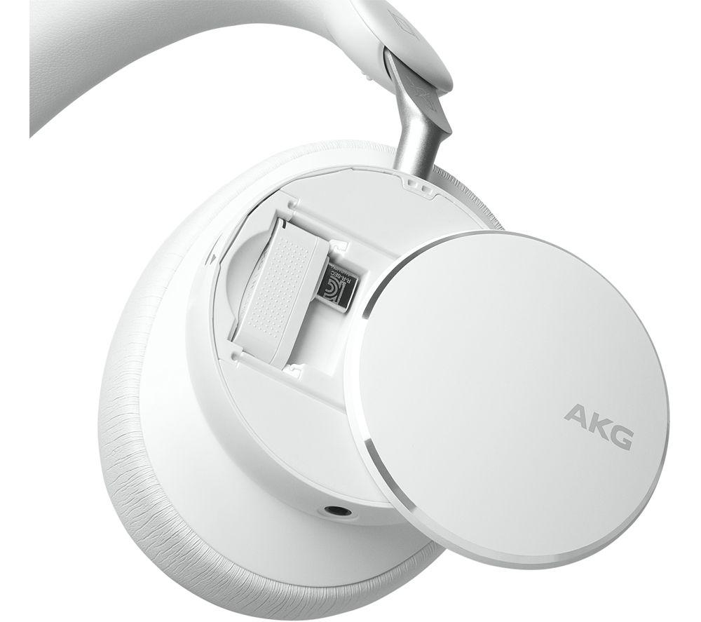 AKG N9 Hybrid Wireless Bluetooth Noise-Cancelling Headphones - White image number 6 of 9
