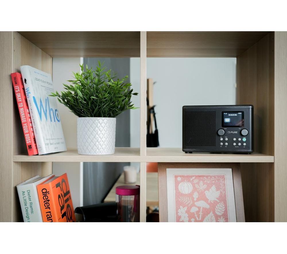 PURE Classic H4i DAB+/FM Bluetooth Radio - Black & Ash image number 4 of 7