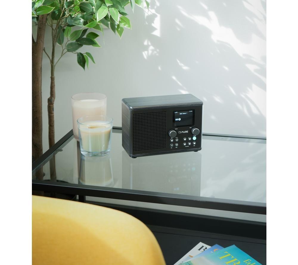 PURE Classic H4i DAB+/FM Bluetooth Radio - Black & Ash image number 5 of 7