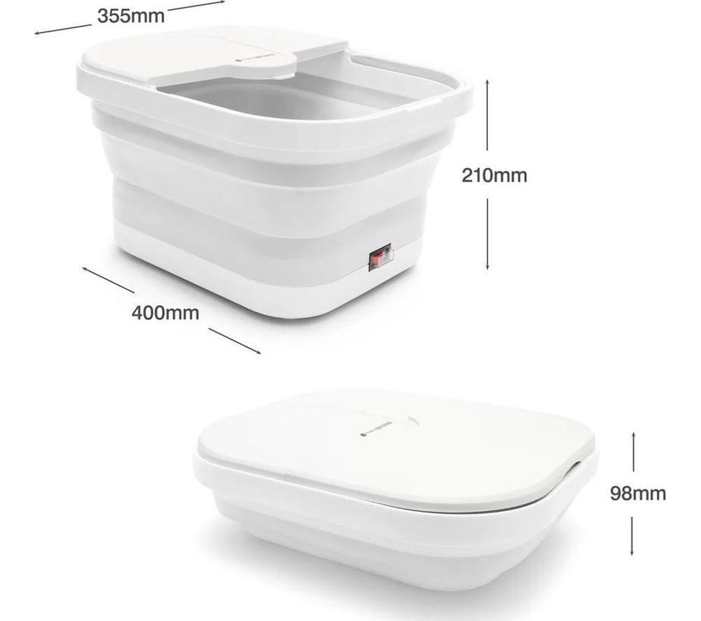 RIO Revive & Refresh Foot Spa & Massager - White image number 6 of 14