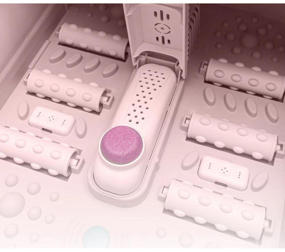 RIO Deluxe Foldaway Foot Spa & Massager - Pink image number 4 of 6