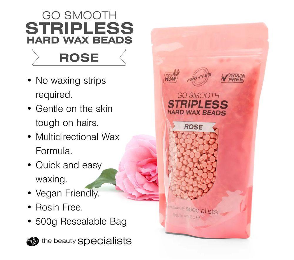 RIO Rose Go Smooth Stripless Hard Wax Beads - Pack of 2, Rose image number 3 of 5
