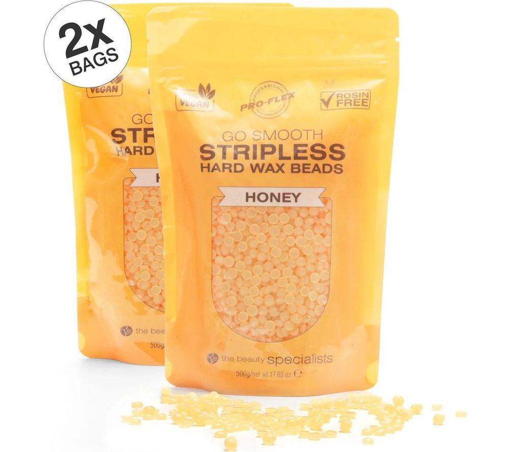 RIO Honey Go Smooth Stripless Hard Wax Beads - Pack of 2, Yellow image number 2 of 6