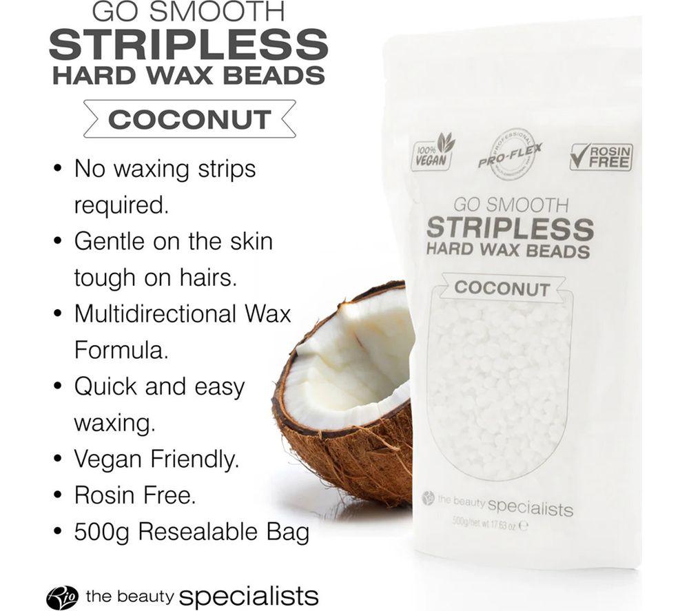 RIO Coconut Go Smooth Stripless Hard Wax Beads - Pack of 2, White image number 4 of 6