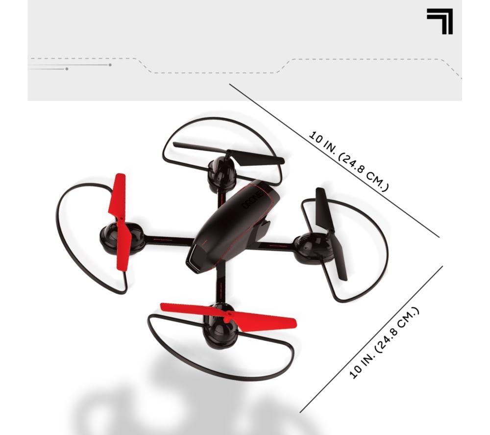 SHARPER IMAGE 10" Mach X Video Drone with Controller - Black & Red image number 6 of 6