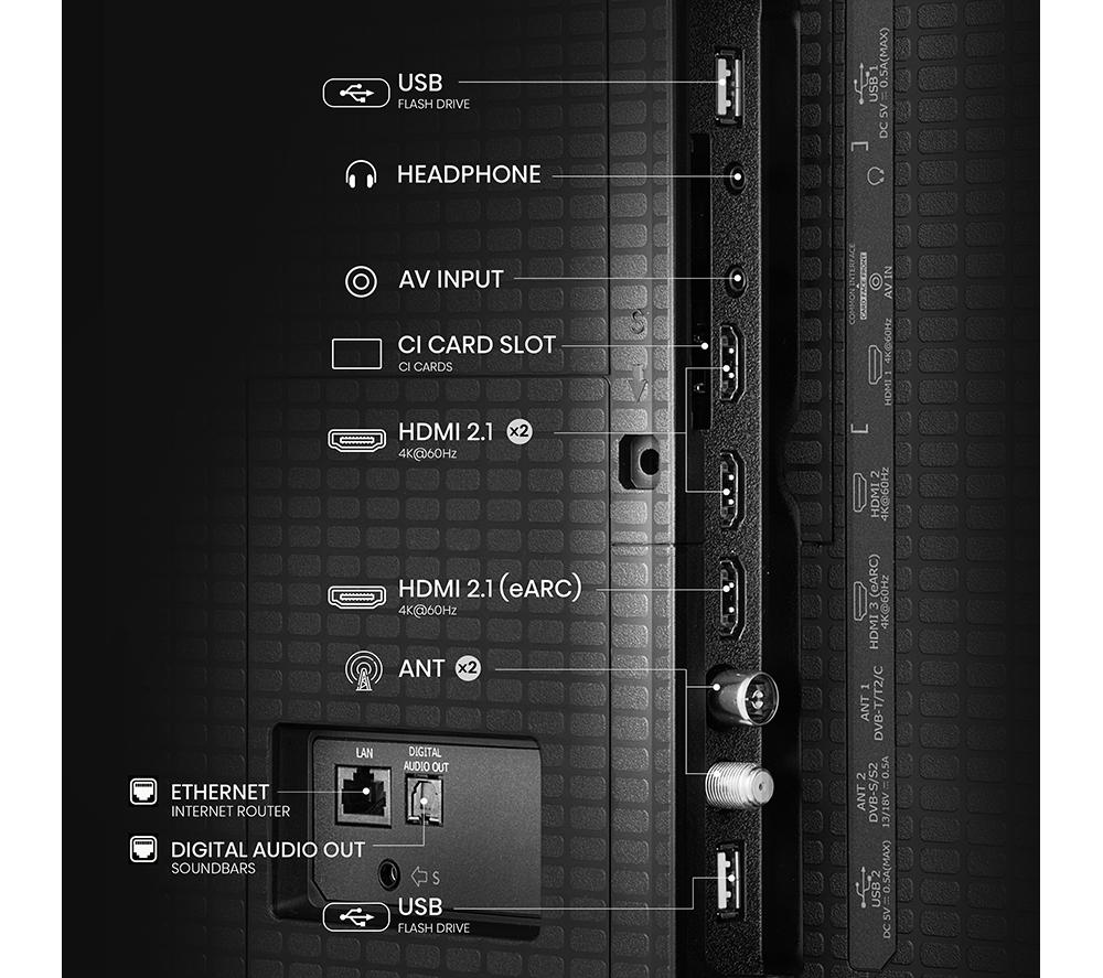 HISENSE A7Q 50" QLED 4K Smart AI TV with Freely - 50A7QTUK image number 11 of 16