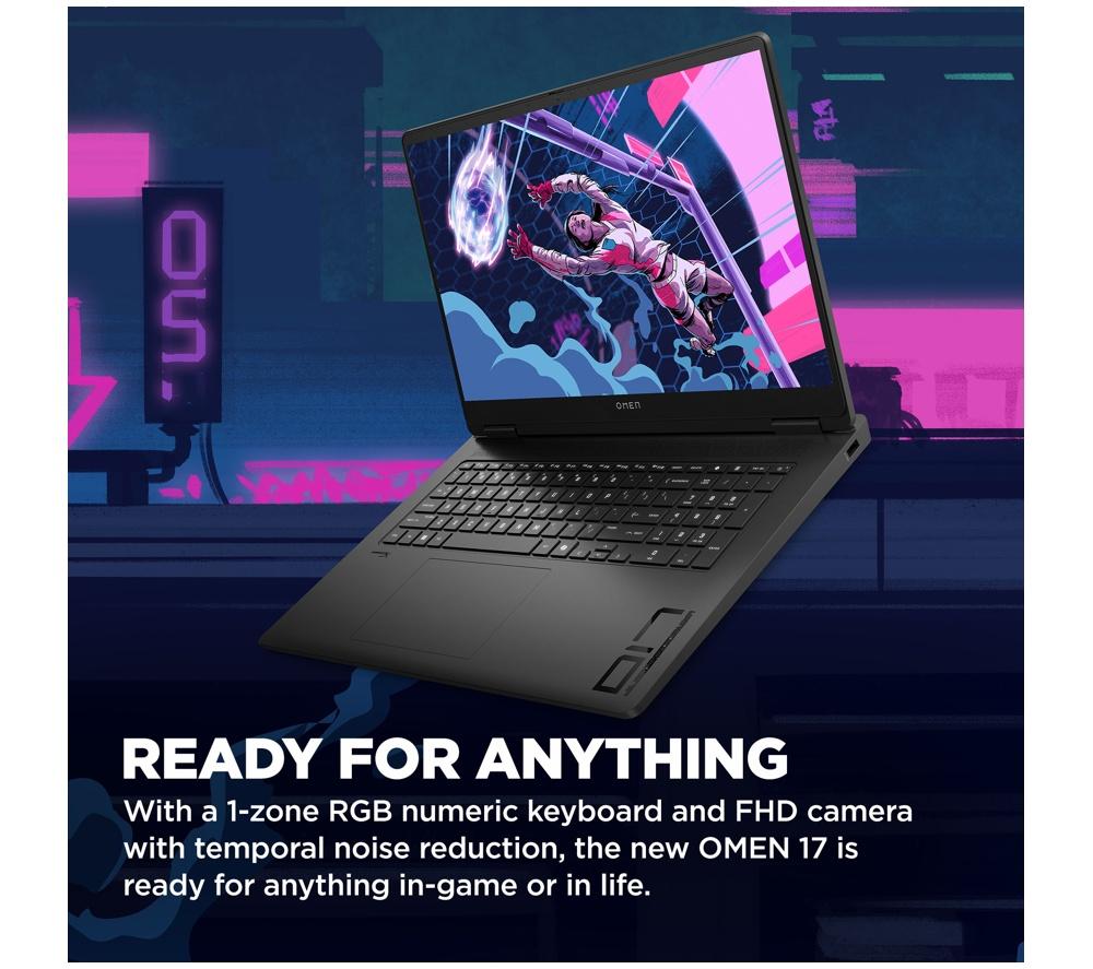 HP OMEN 17-db1505na 17.3" Gaming Laptop - AMD Ryzen AI 7, RTX 5060, 1 TB SSD image number 5 of 26