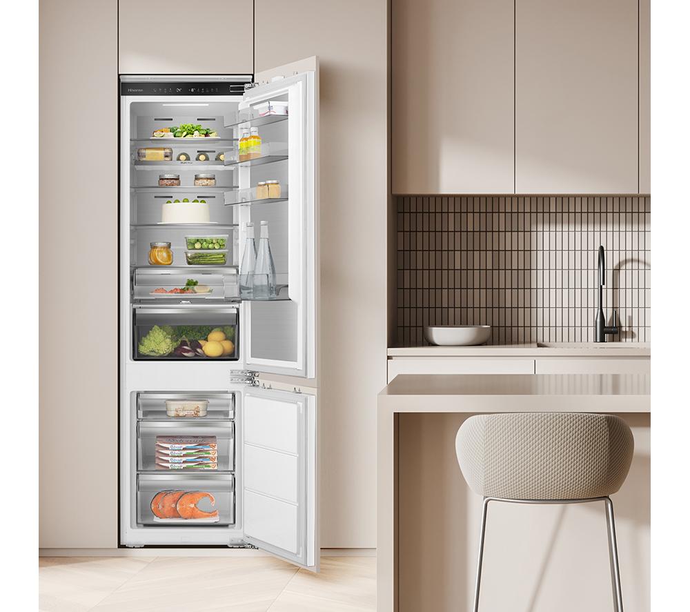 HISENSE RB5B280SSWC Integrated Smart 70/30 Fridge Freezer - Fixed Hinge image number 14 of 17