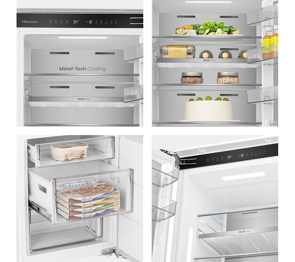 HISENSE RB5B280SSWC Integrated Smart 70/30 Fridge Freezer - Fixed Hinge image number 16 of 17