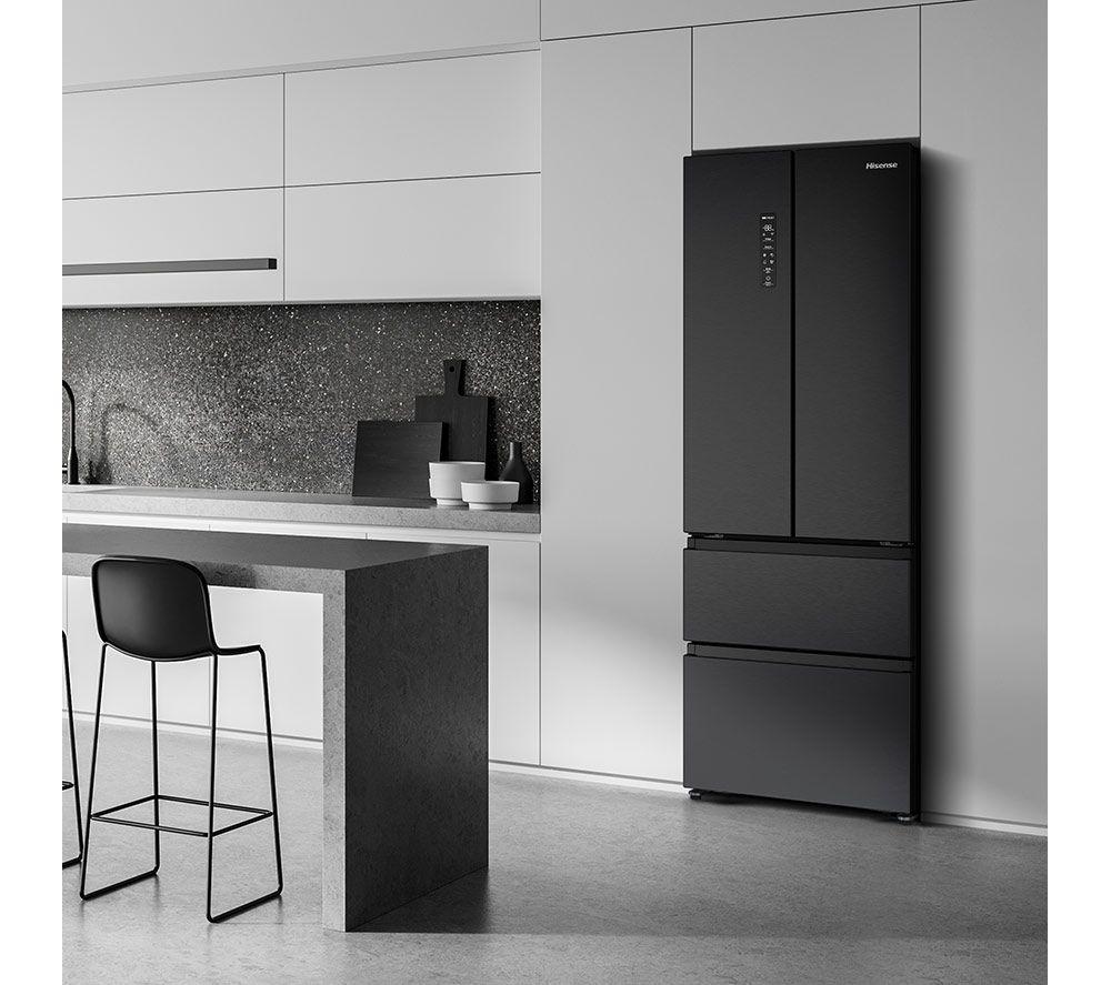HISENSE PureFlat RF632N4AFC1 Smart Fridge Freezer - Black image number 2 of 13