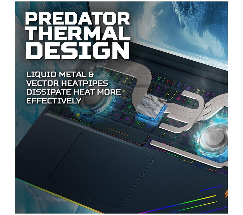 ACER Predator Helios 16 AI 16" Gaming Laptop - Intel&reg; Core&trade; Ultra 9, RTX 5090, 1 TB SSD image number 8 of 16