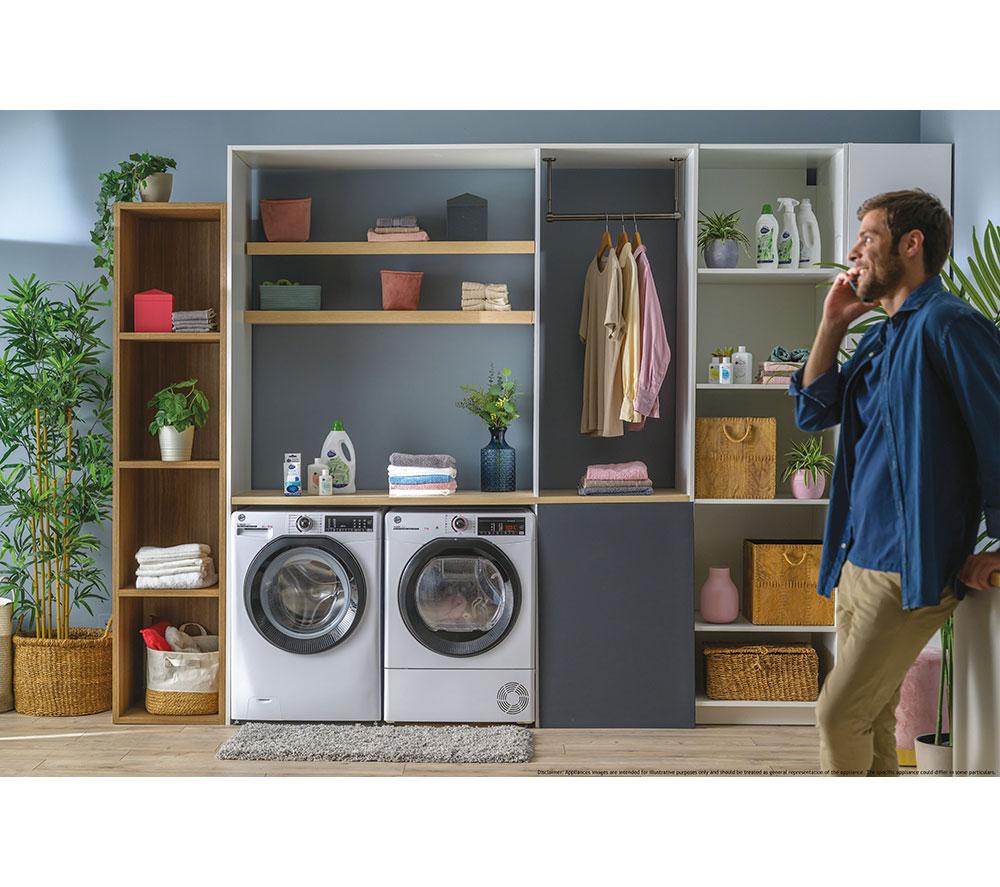 HOOVER H-Dry 350 HRE H9N2TBE-80 WiFi-enabled 9 kg Heat Pump Tumble Dryer - White image number 2 of 7