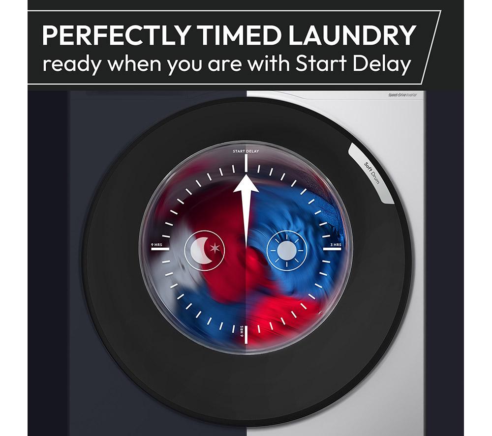 HOOVER Pro Wash Series 3 HBR 49SBL8-80 WiFi-enabled 9 kg 1400 Spin Washing Machine - White image number 10 of 10