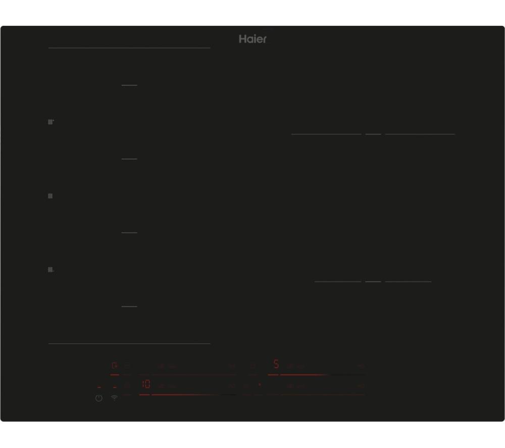 HAIER HAMTB56IRB1S 65 cm Electric Induction Hob - Black, Black