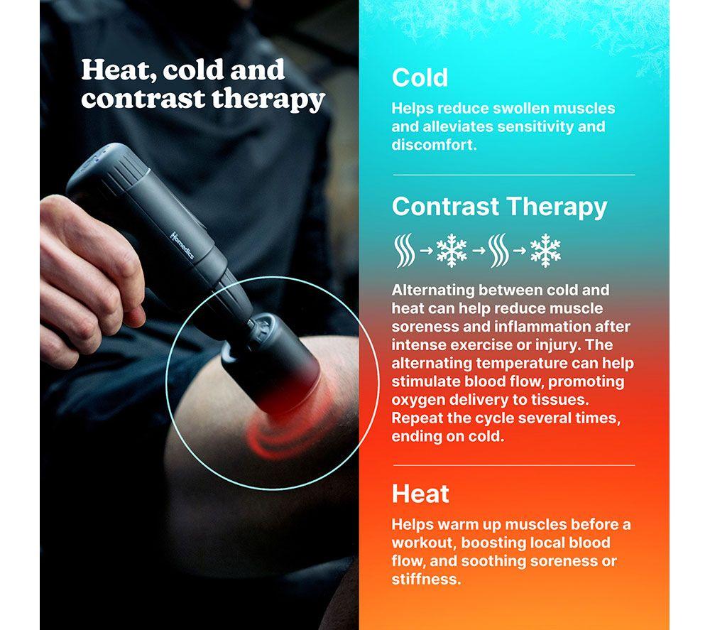 HOMEDICS Novo Hot & Cold Massage Gun - Black image number 7 of 13
