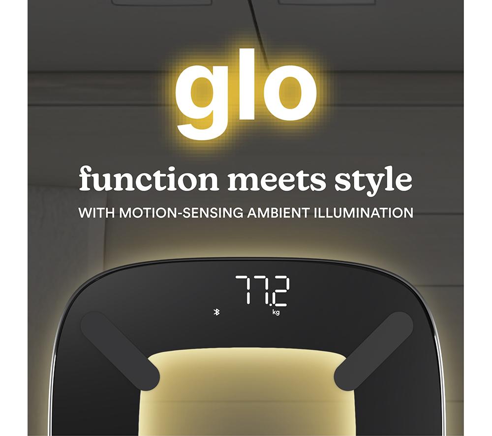 HOMEDICS glo Body Analyser Smart Bathroom Scales - Black image number 3 of 11
