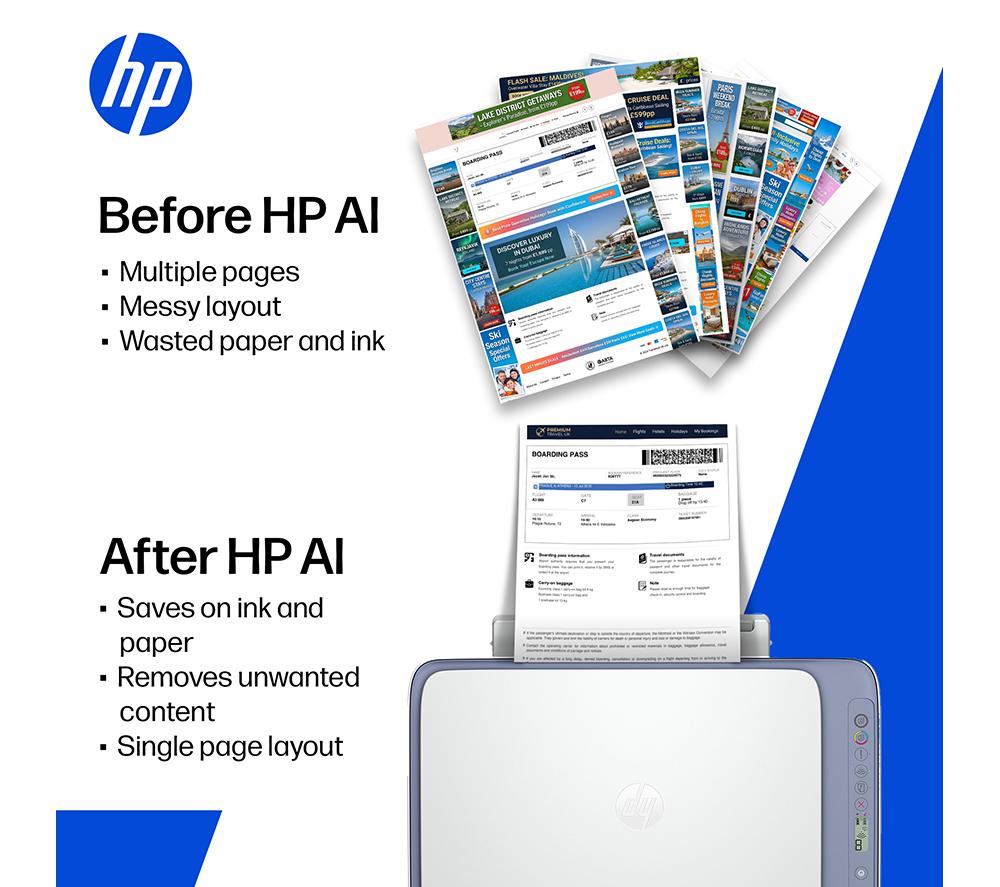 HP DeskJet 2922 All-in-One Wireless Inkjet Printer | Scan & Copy | 3 Months Free Instant Ink image number 14 of 20