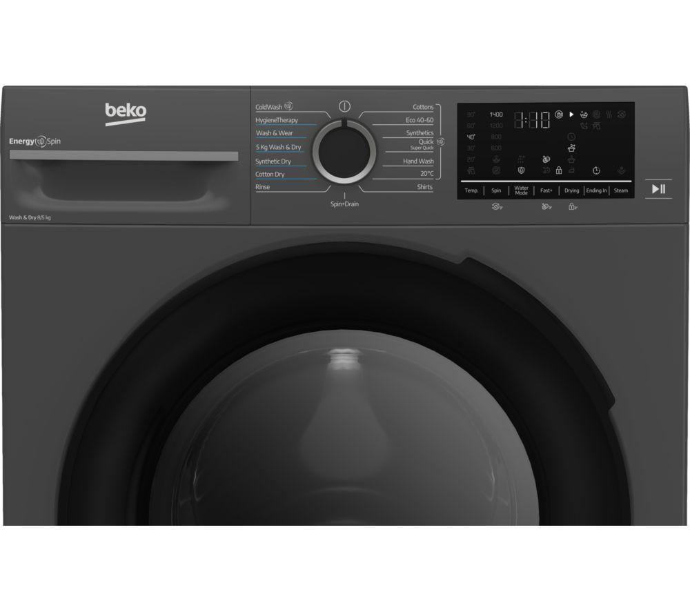 BEKO Pro EnergySpin BM3DT68342A 8 kg Washer Dryer - Anthracite image number 4 of 6