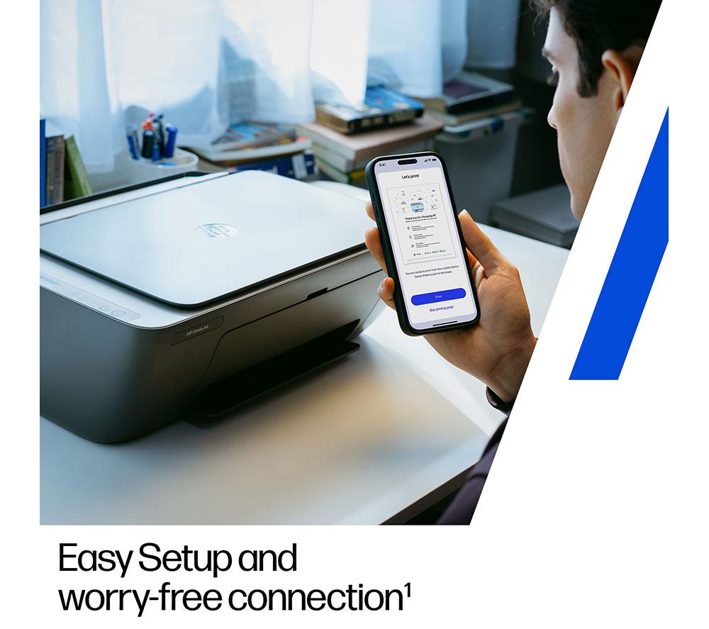 HP DeskJet 2910 All-in-One Wireless Inkjet Printer | Scan & Copy | 3 Months Free Instant Ink image number 7 of 20
