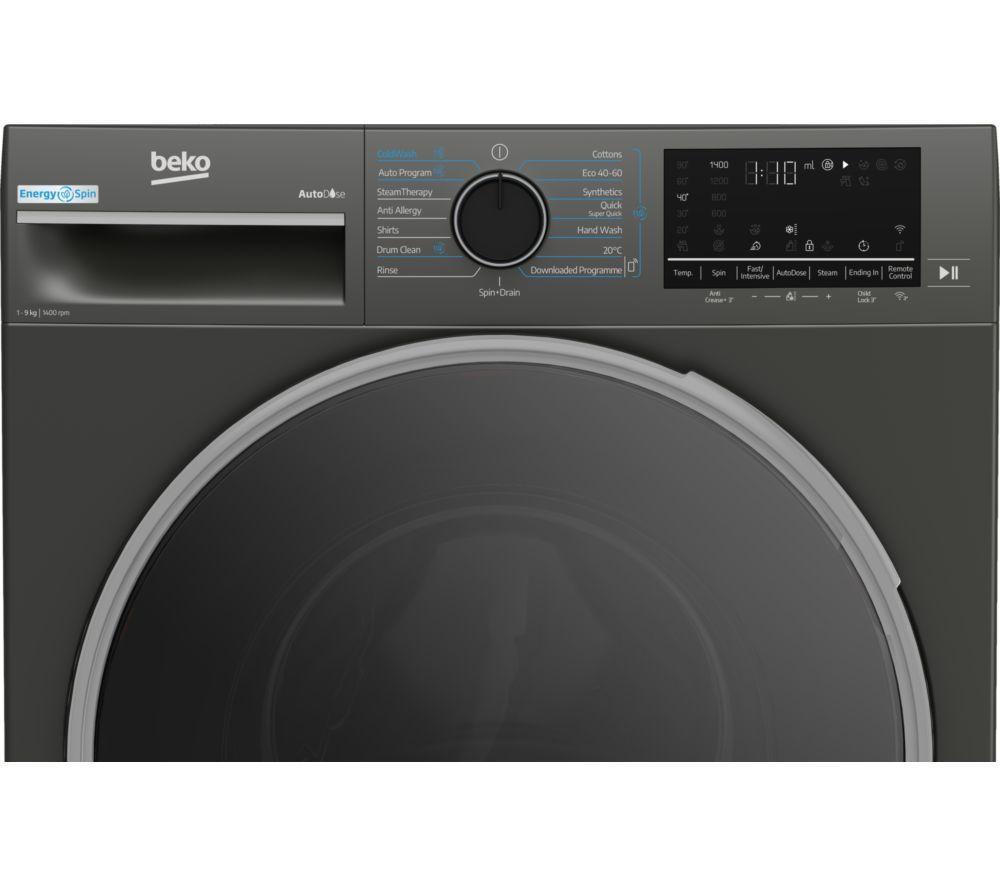 BEKO Pro EnergySpin B5W5941BDG 9 kg 1400 Spin Washing Machine &ndash; Graphite image number 3 of 6