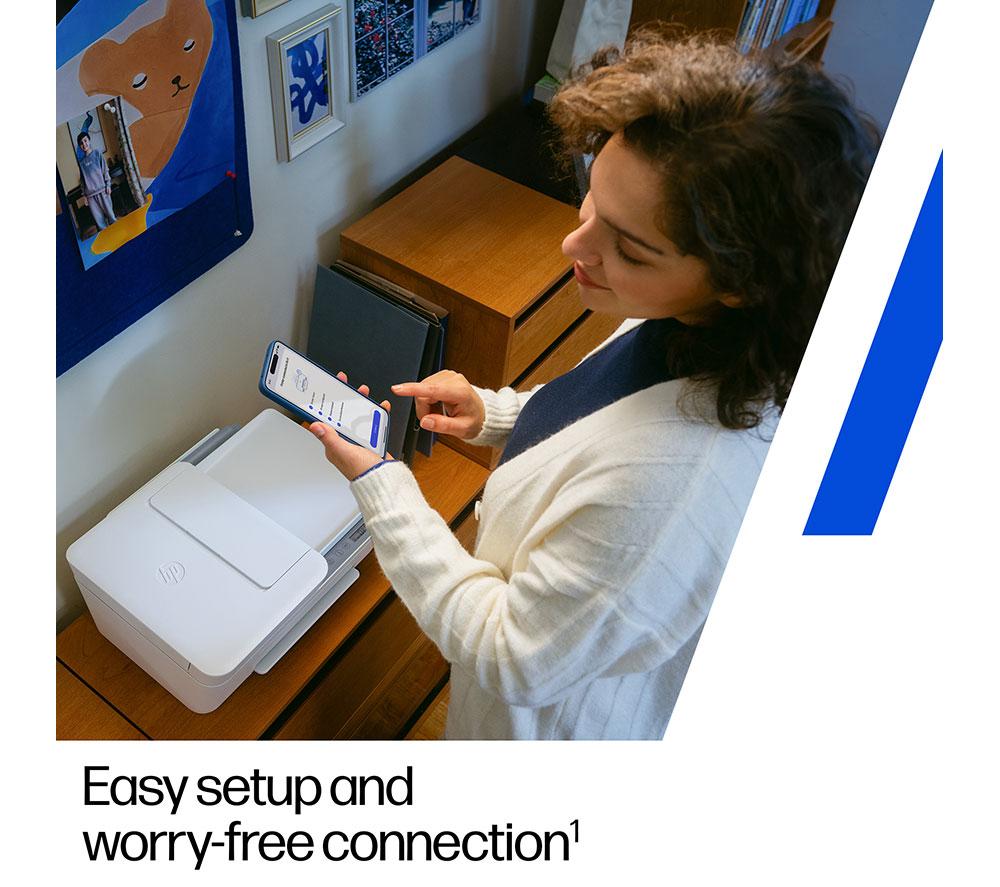 HP DeskJet 4322 All-in-One Wireless Inkjet Printer | Scan & Copy | 5 Months Free Instant Ink image number 9 of 23