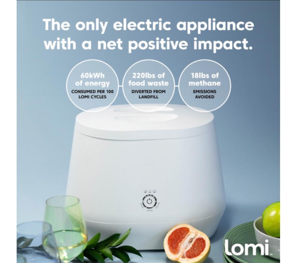LOMI Smart Waste Kitchen Composter - White image number 3 of 13