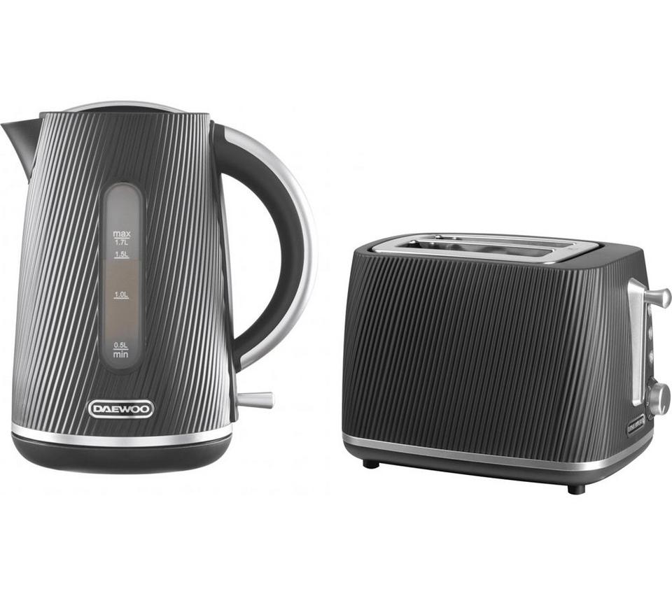 DAEWOO Cascade SDA2911GE Jug Kettle and 2-Slice Toaster Bundle - Black