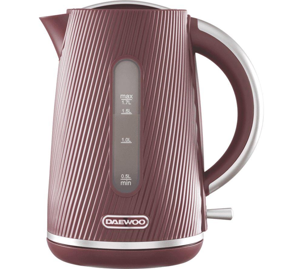 DAEWOO Cascade SDA2911GE Jug Kettle and 2-Slice Toaster Bundle - Ruby Red image number 3 of 8