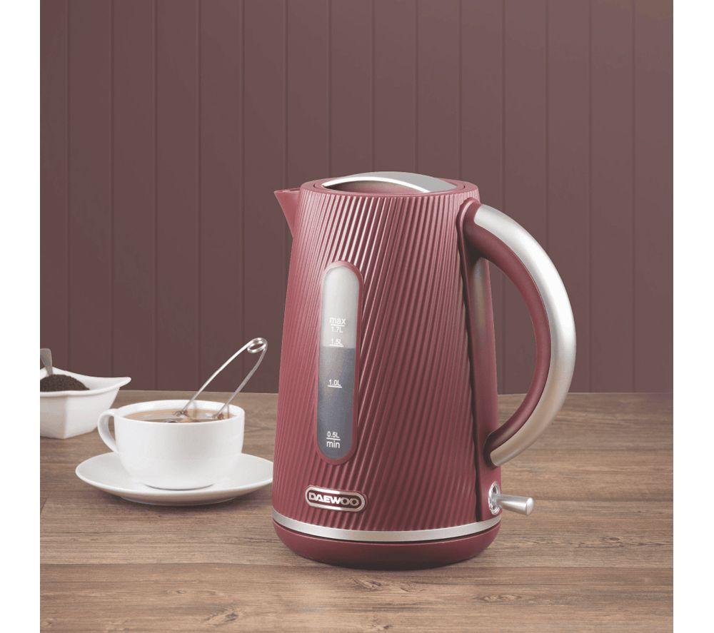 DAEWOO Cascade SDA2911GE Jug Kettle and 2-Slice Toaster Bundle - Ruby Red image number 5 of 8