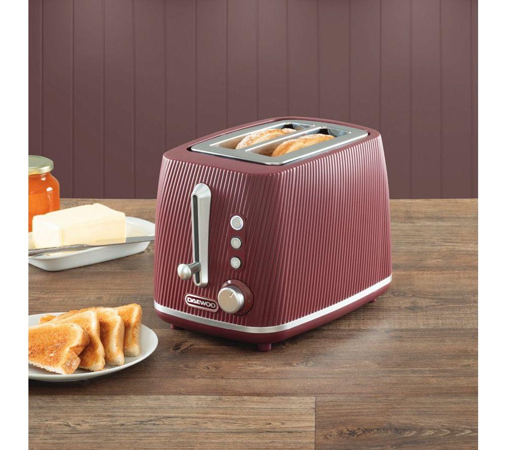 DAEWOO Cascade SDA2911GE Jug Kettle and 2-Slice Toaster Bundle - Ruby Red image number 6 of 8