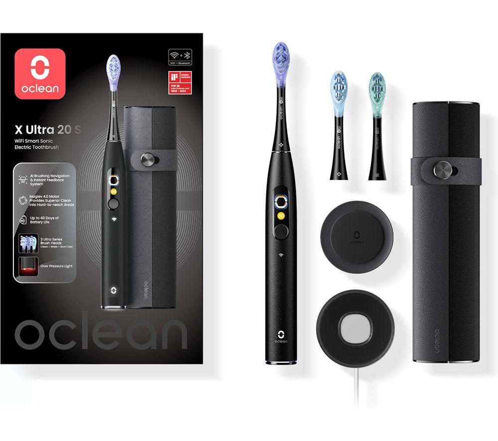 Oclean X Ultra 20 Electric Toothbrush - Black, Black
