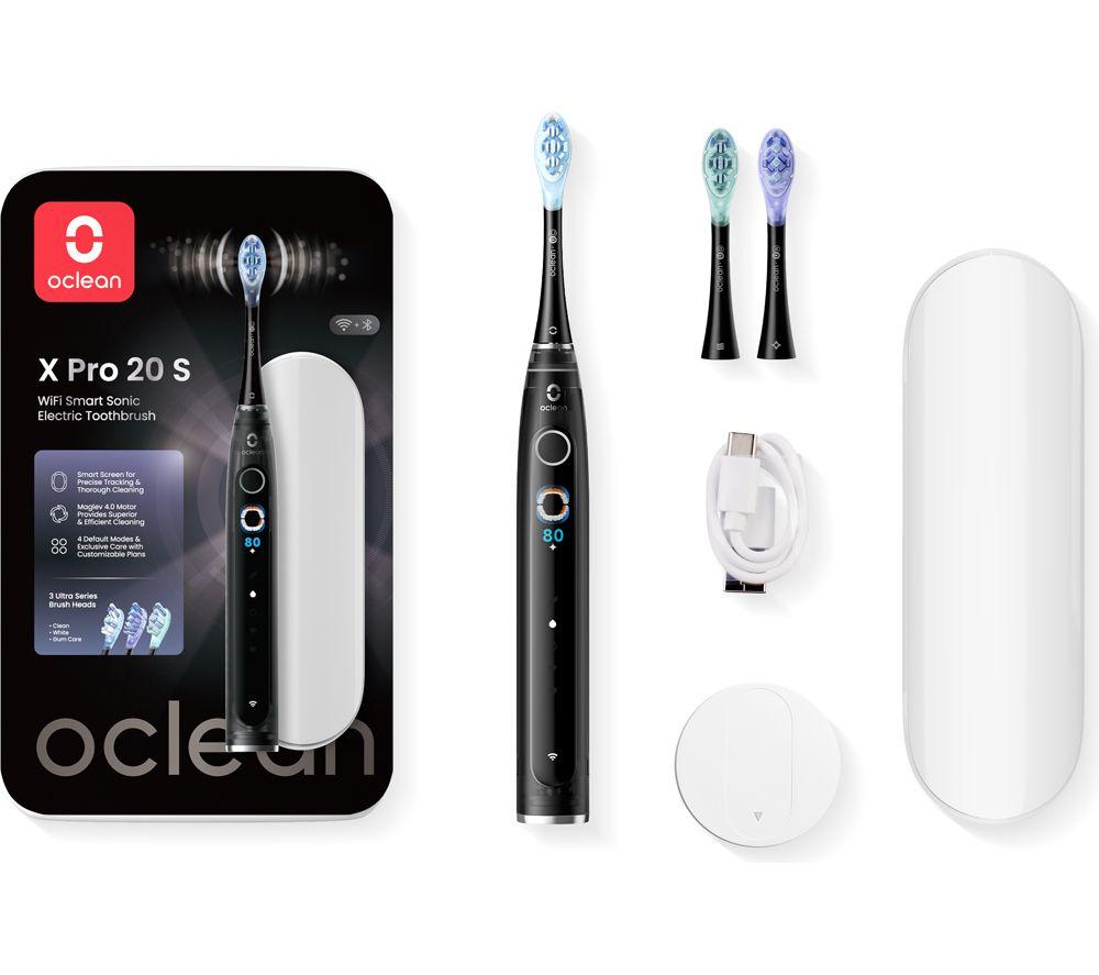 Oclean X Pro 20 Electric Toothbrush - Black, Black