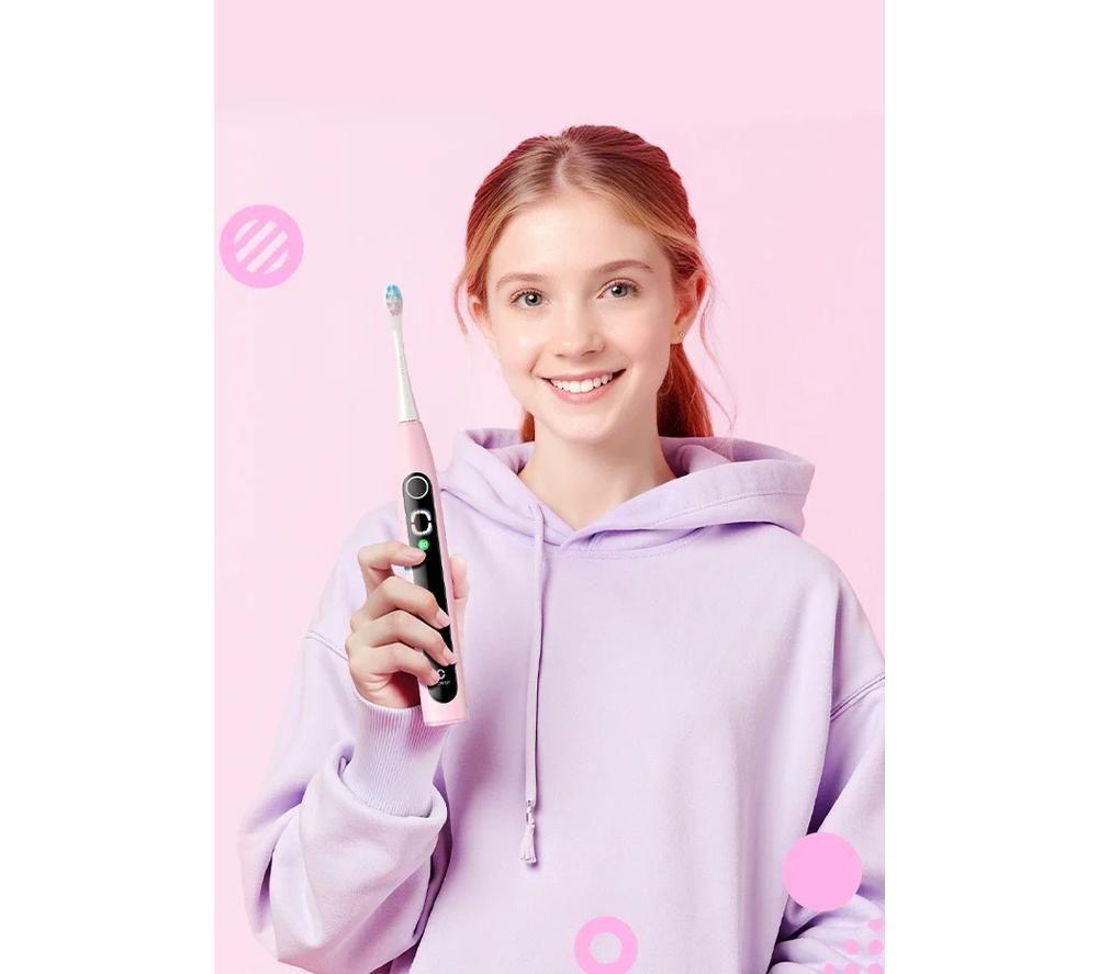 OCLEAN X Kids Electric Toothbrush - Pink image number 2 of 3