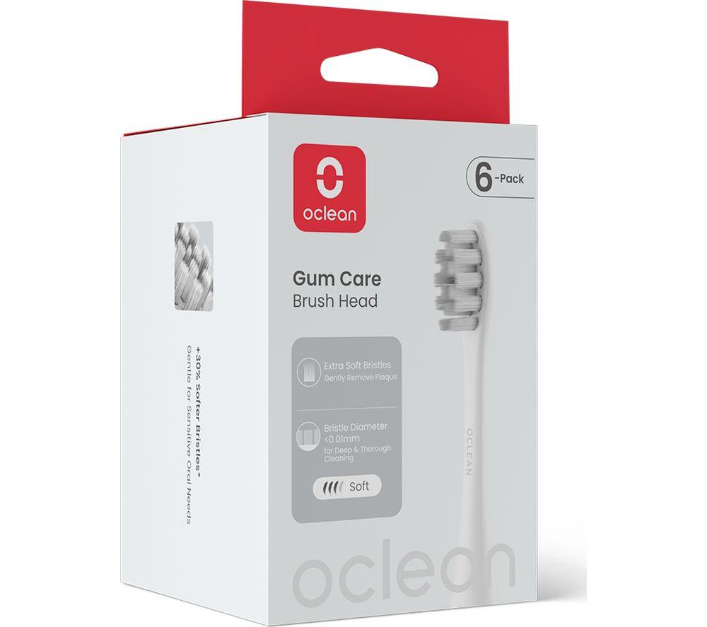 OCLEAN C04000391 Replacement Brush Heads - Pack of 6, White image number 2 of 7