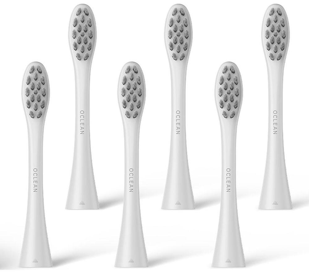 OCLEAN C04000391 Replacement Brush Heads - Pack of 6, White image number 6 of 7
