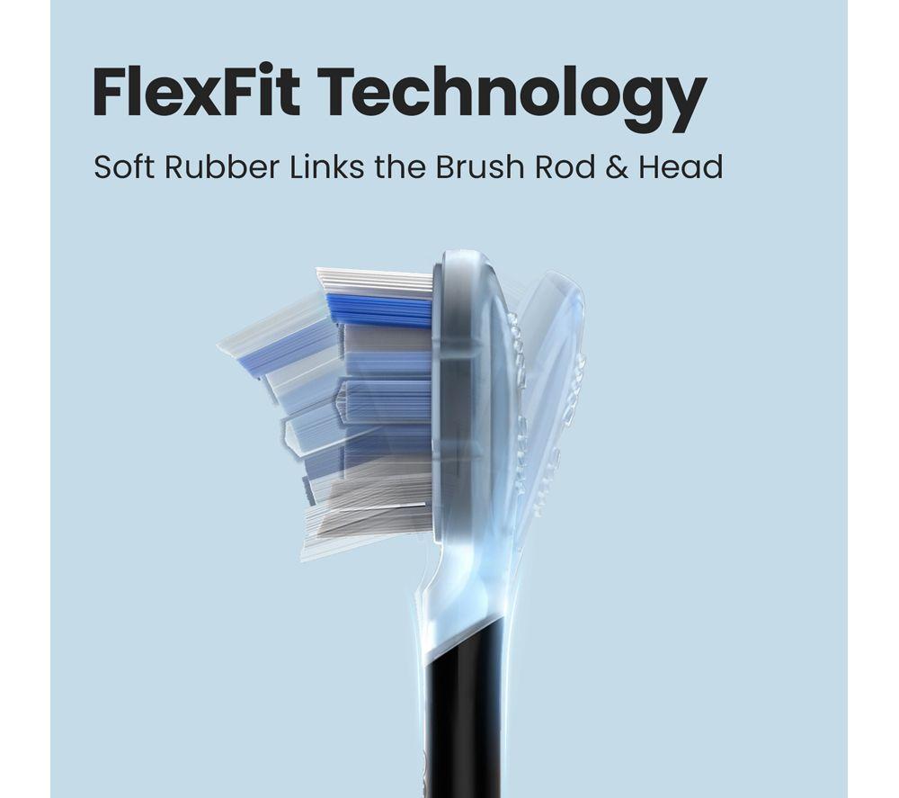 OCLEAN C04000383 Replacement Brush Heads - Pack of 6, White & Blue image number 5 of 7