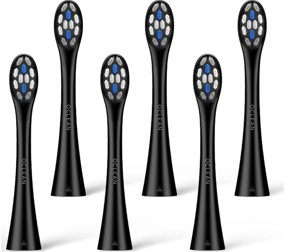 OCLEAN P3K8 Replacement Kids Brush Heads - Pack of 6, Black image number 2 of 7