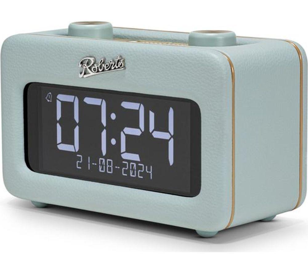 ROBERTS Revival Rest DAB+/FM Bluetooth Retro Clock Radio - Duck Egg image number 2 of 6