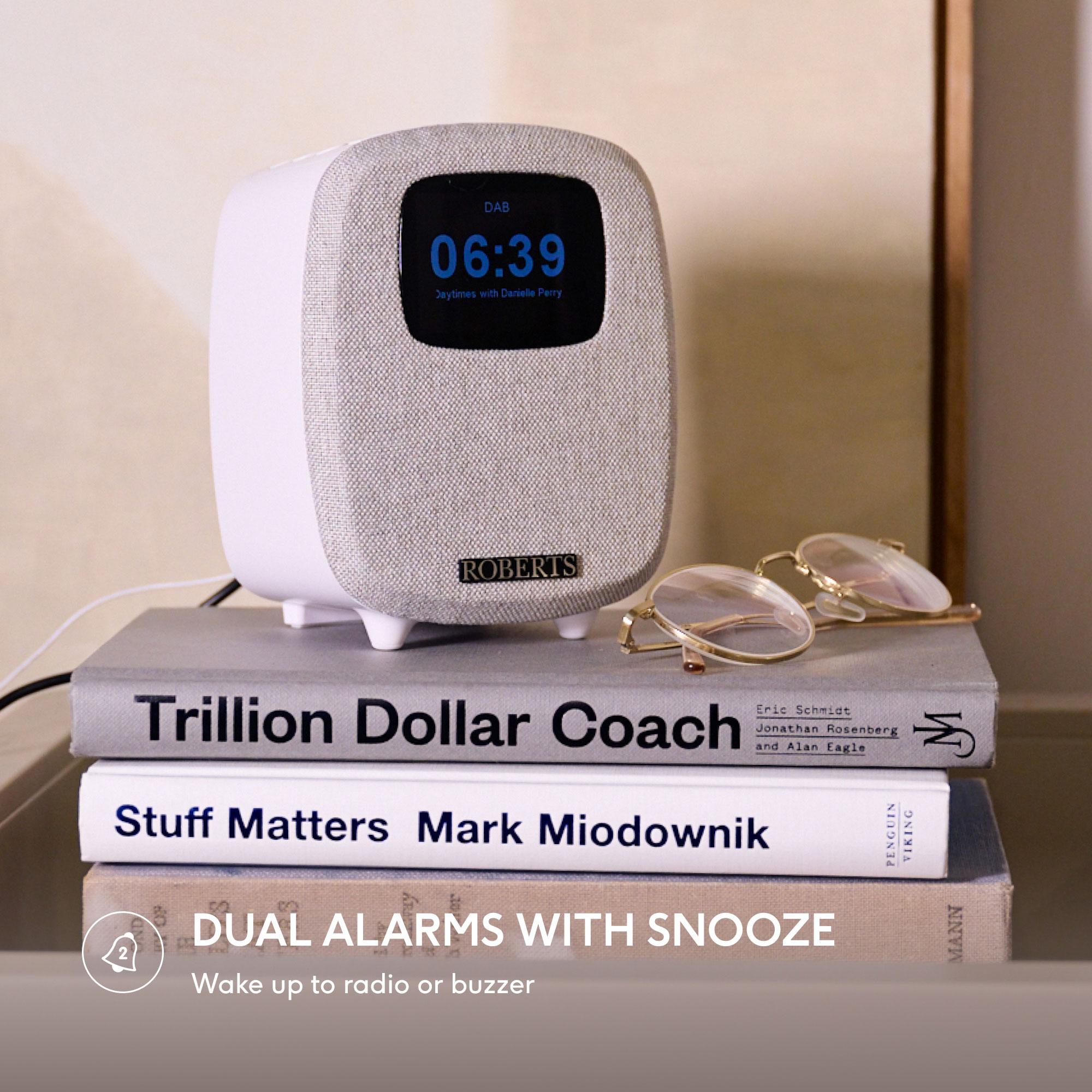 ROBERTS Ortus 5 DAB+/FM Bluetooth Radio - White image number 6 of 7