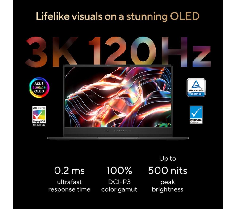 ASUS Vivobook S15 OLED 15.6" Laptop, Copilot+ PC - AMD Ryzen AI 9, 1 TB SSD, Cool Silver image number 14 of 20