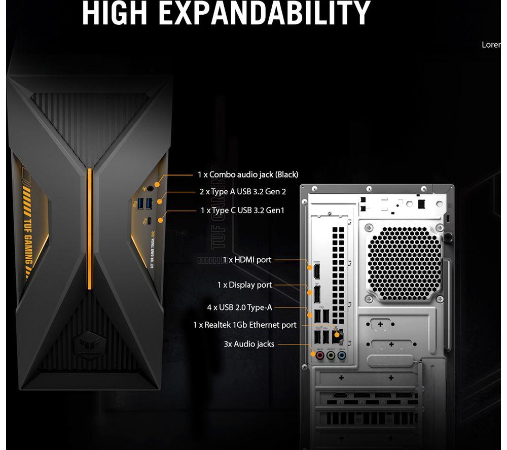ASUS TUF T500MV Gaming PC - Intel&reg; Core&trade; i5, RTX 5060, 1 TB SSD image number 11 of 20