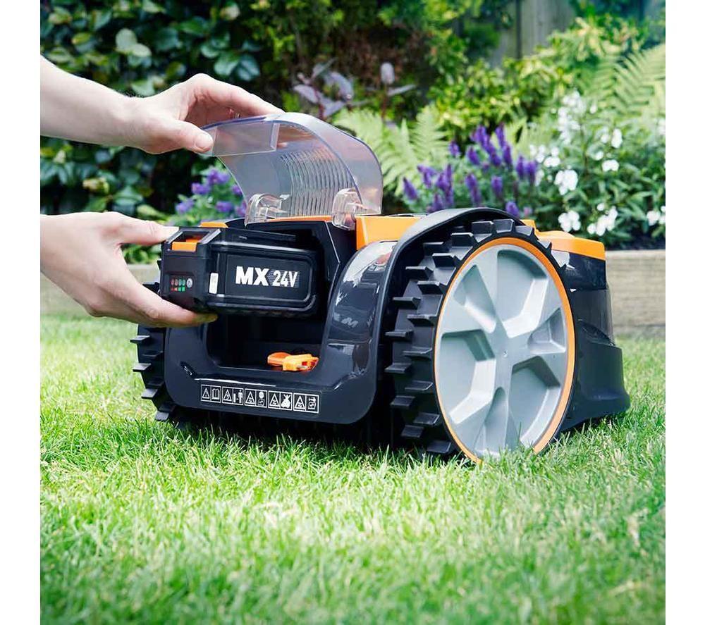 LAWNMASTER OcuMow 16 MX 24V VBRM16-01 Robotic Lawn Mower - Orange & Black image number 8 of 10