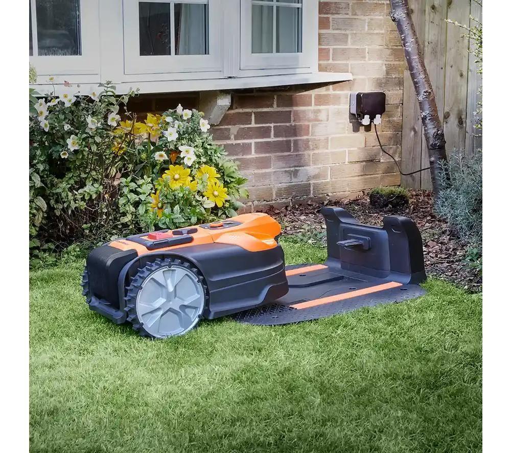 LAWNMASTER OcuMow 18 MX 24V VBRM18AMDR-01 Robotic Lawn Mower - Orange & Black image number 9 of 15