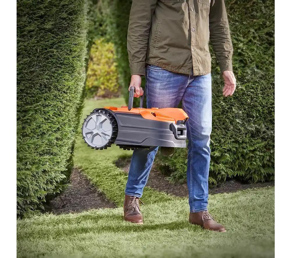 LAWNMASTER OcuMow 18 MX 24V VBRM18AMDR-01 Robotic Lawn Mower - Orange & Black image number 10 of 15