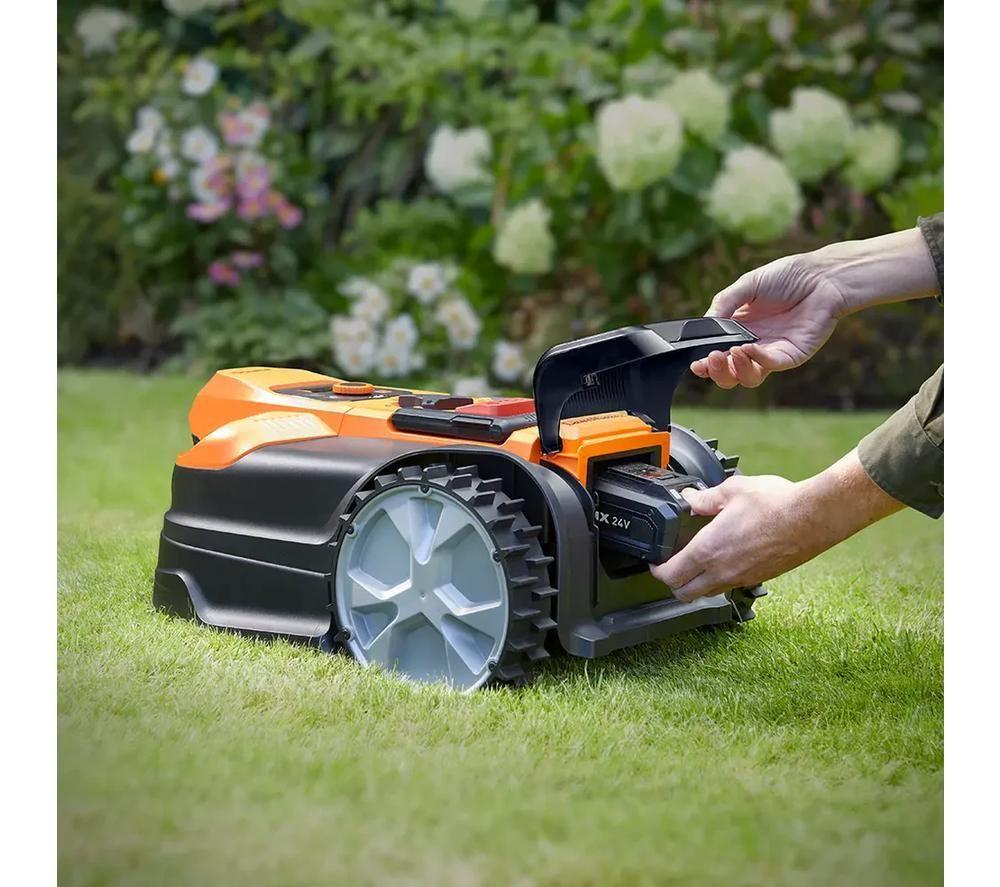 LAWNMASTER OcuMow 18 MX 24V VBRM18AMDR-01 Robotic Lawn Mower - Orange & Black image number 14 of 15