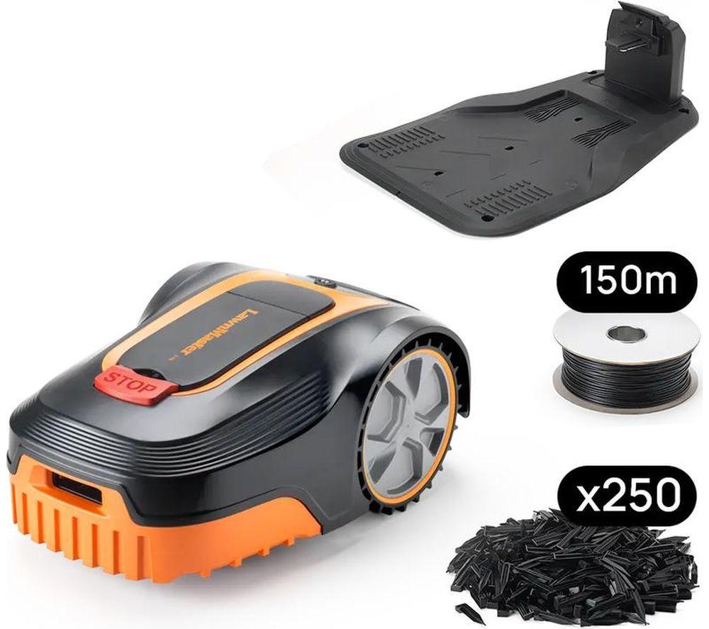 LAWNMASTER L10-01 Robotic Lawn Mower - Black & Orange image number 4 of 11