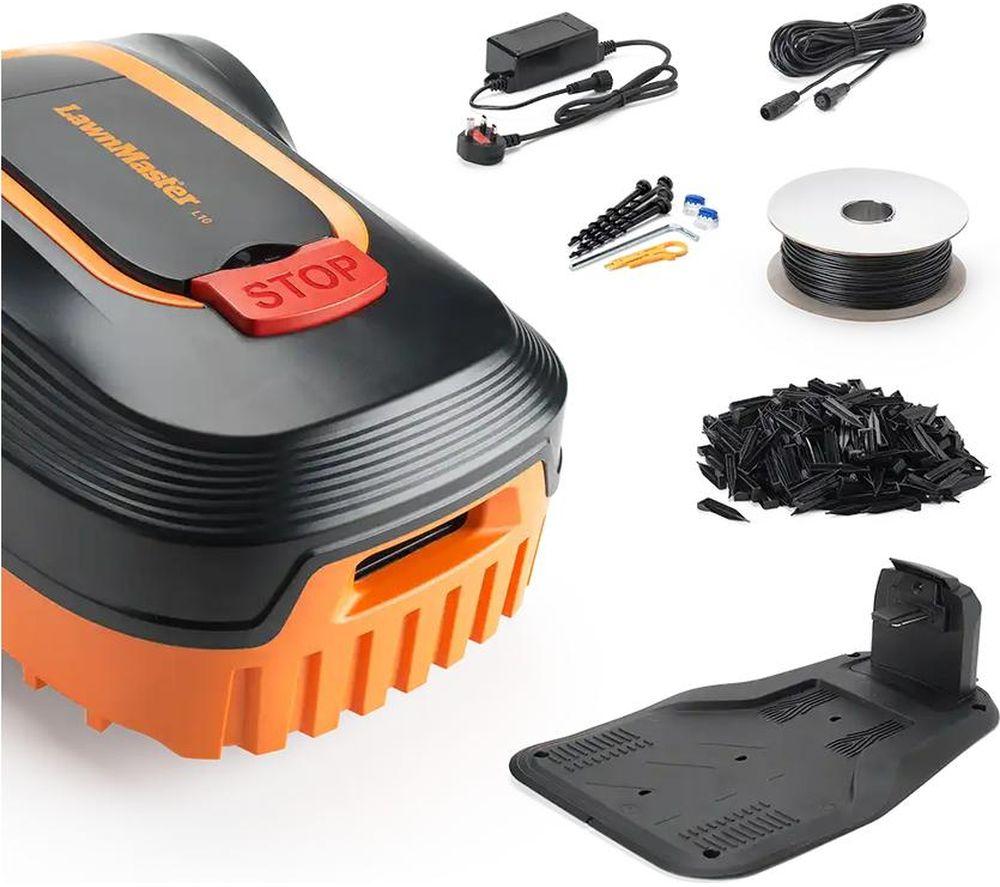 LAWNMASTER L10-01 Robotic Lawn Mower - Black & Orange image number 7 of 11